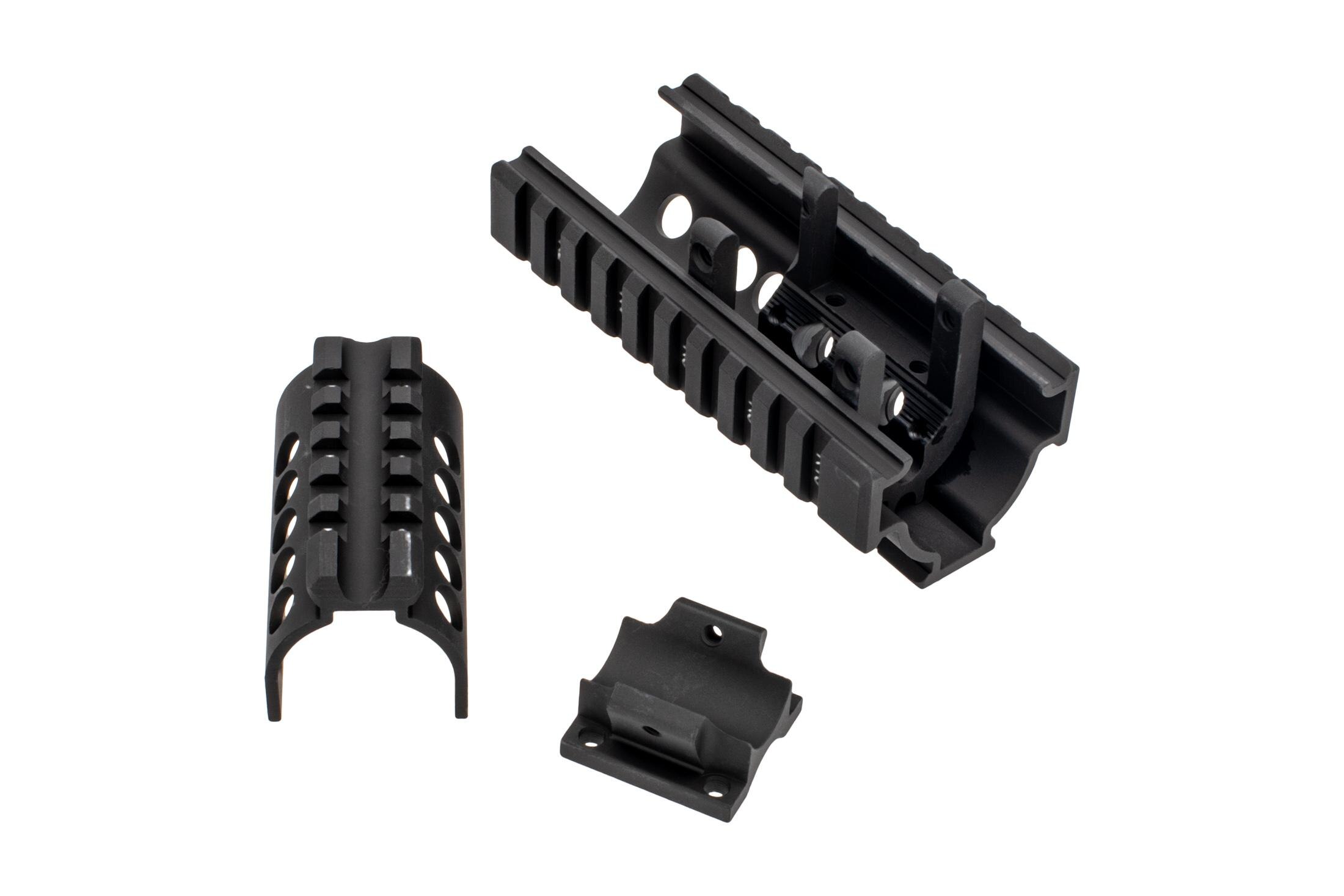 Midwest Industries Mini Draco AK Railed Handguard Standard Topcover Black MIAKMD